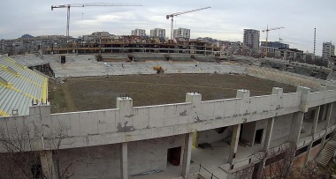 Уеб камера от стадион Христо Ботев в Пловдив.